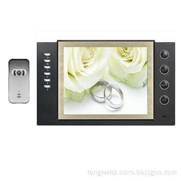 8-inch wired video door home intercom system & TFT-LCD screen